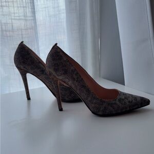 SJP by Sarah Jessica Parker Textured Brown Heels